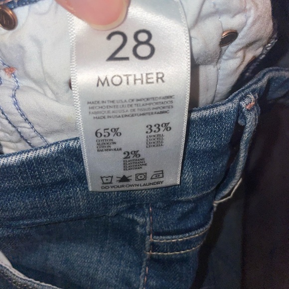 MOTHER “The Looker” in Peppermint Kiss Skinny Jeans Size 28 - Picture 4 of 6